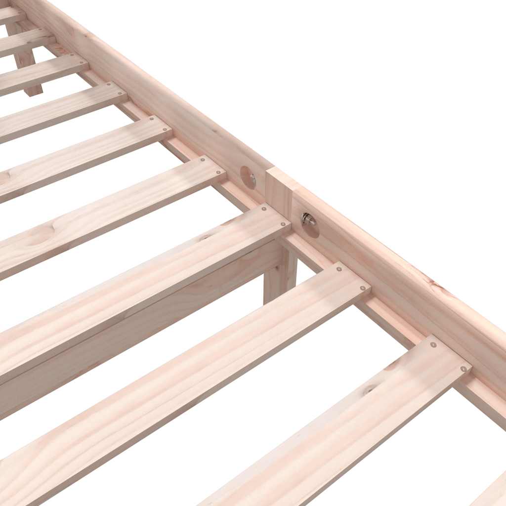 Cadre de lit sans matelas bois de pin massif - XIOS