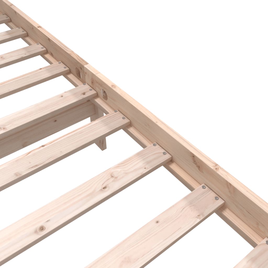 Cadre de lit sans matelas bois massif 140x200 cm - XIOS