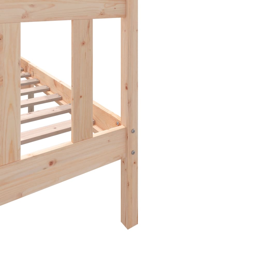 Cadre de lit sans matelas bois massif 140x200 cm - XIOS
