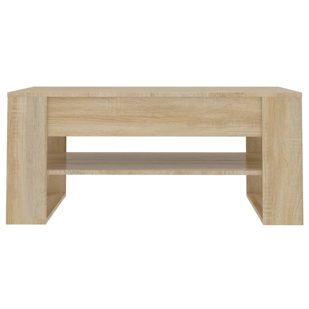 Table basse chêne sonoma 102x55x45 cm bois d'ingénierie - XIOS