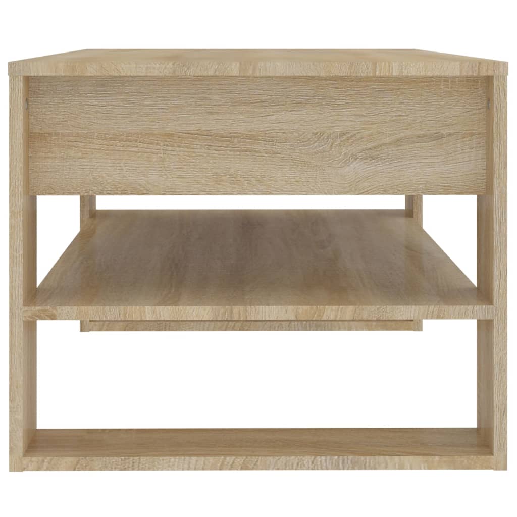 Table basse chêne sonoma 102x55x45 cm bois d'ingénierie - XIOS