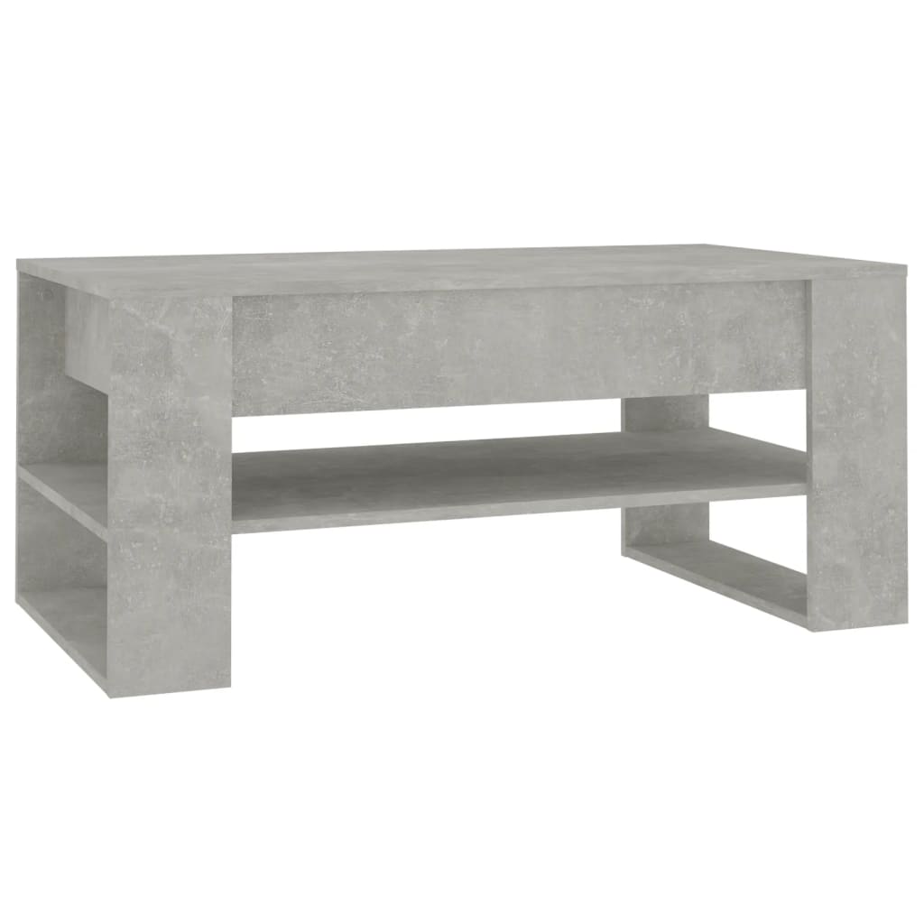Table basse Gris béton 102x55x45 cm Bois d'ingénierie - XIOS