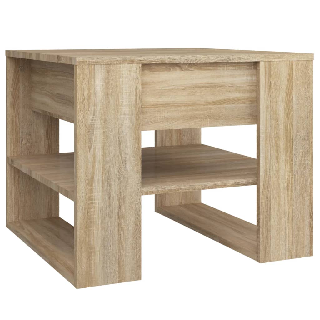 Table basse chêne sonoma 55,5x55x45 cm bois d'ingénierie - XIOS