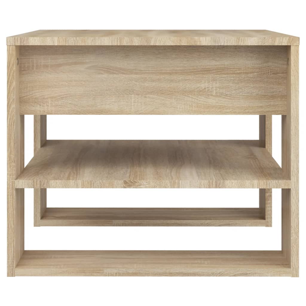 Table basse chêne sonoma 55,5x55x45 cm bois d'ingénierie - XIOS