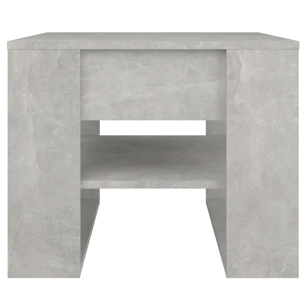 Table basse gris béton 55,5x55x45 cm bois d'ingénierie - XIOS