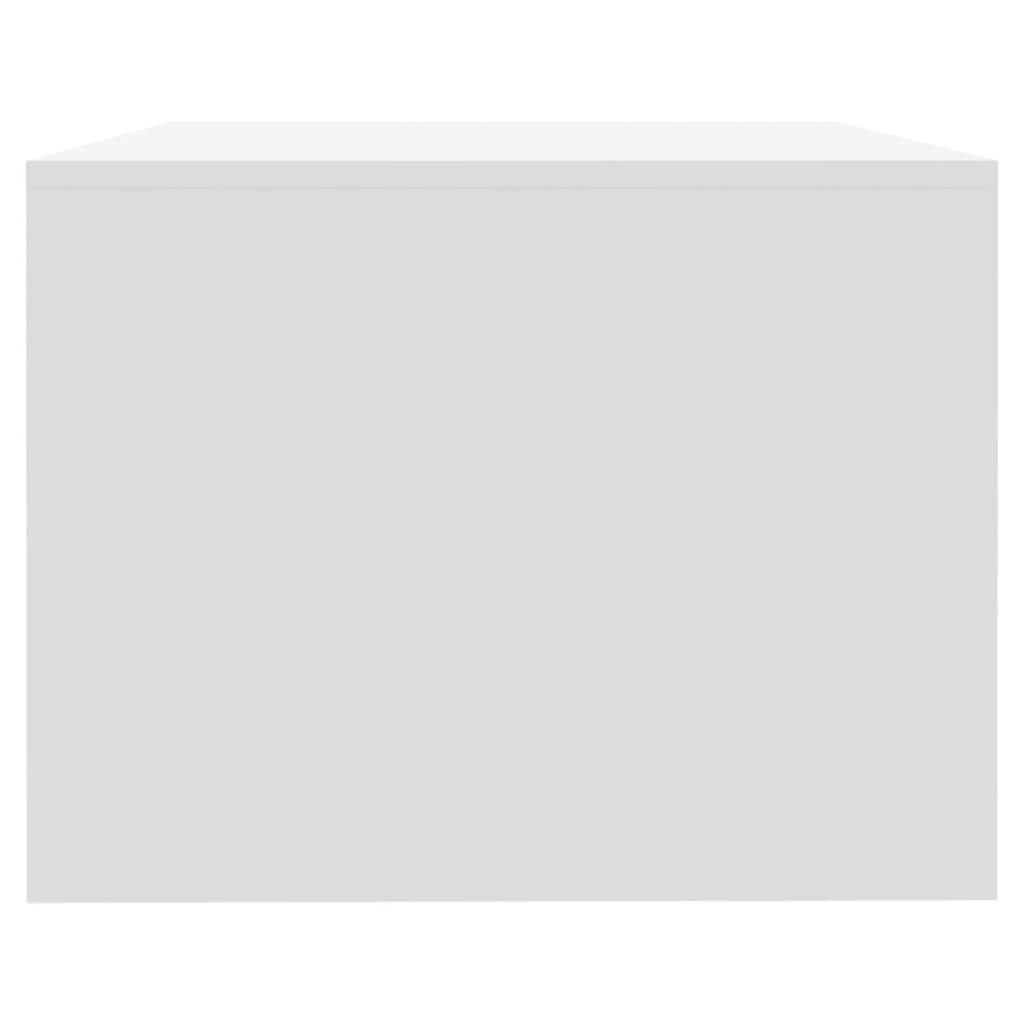 Table basse blanc 102x55x42 cm bois d'ingénierie - XIOS