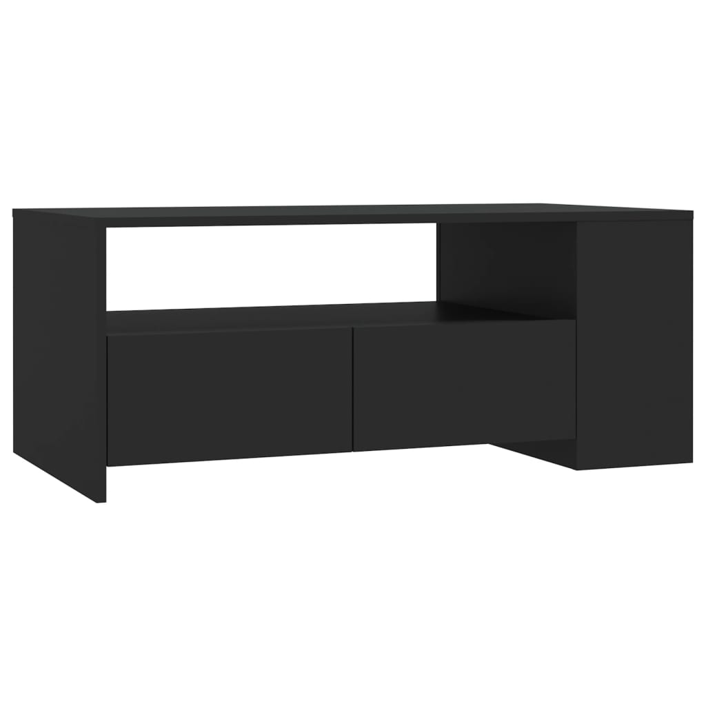 Table basse noir 102x55x42 cm bois d'ingénierie - XIOS