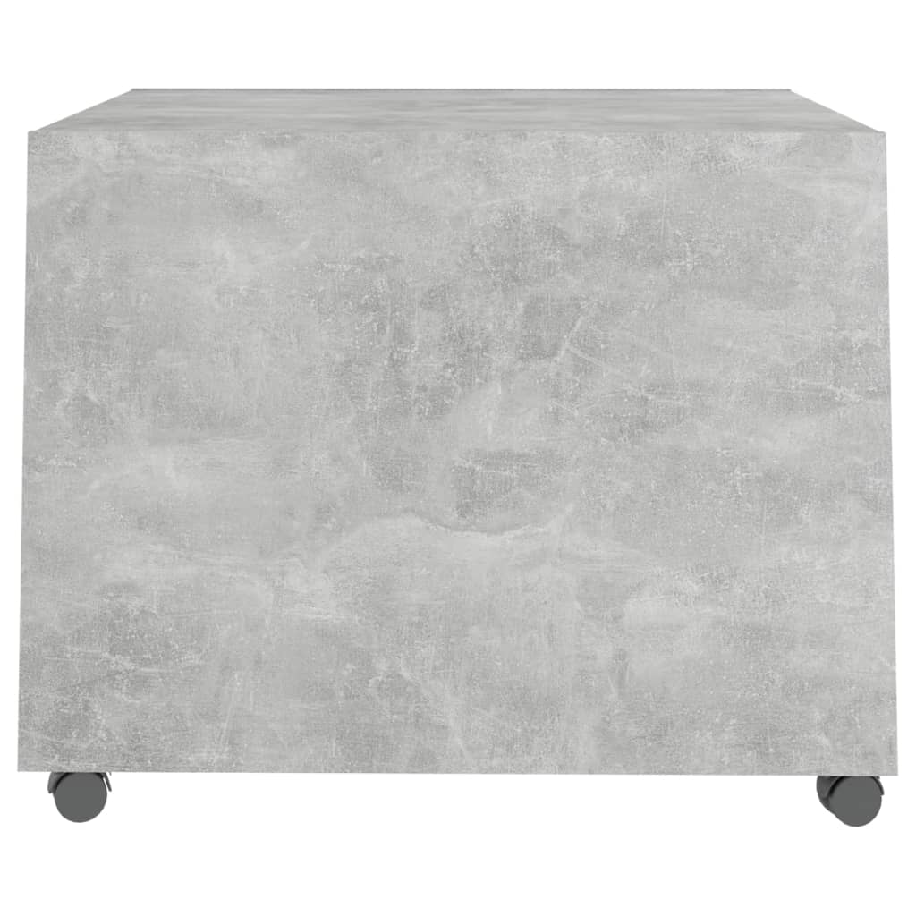 Table basse gris béton 55x55x40 cm bois d'ingénierie - XIOS