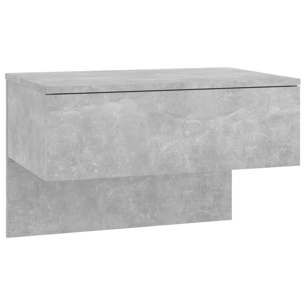 Tables de chevet murales 2 pcs Gris béton - XIOS