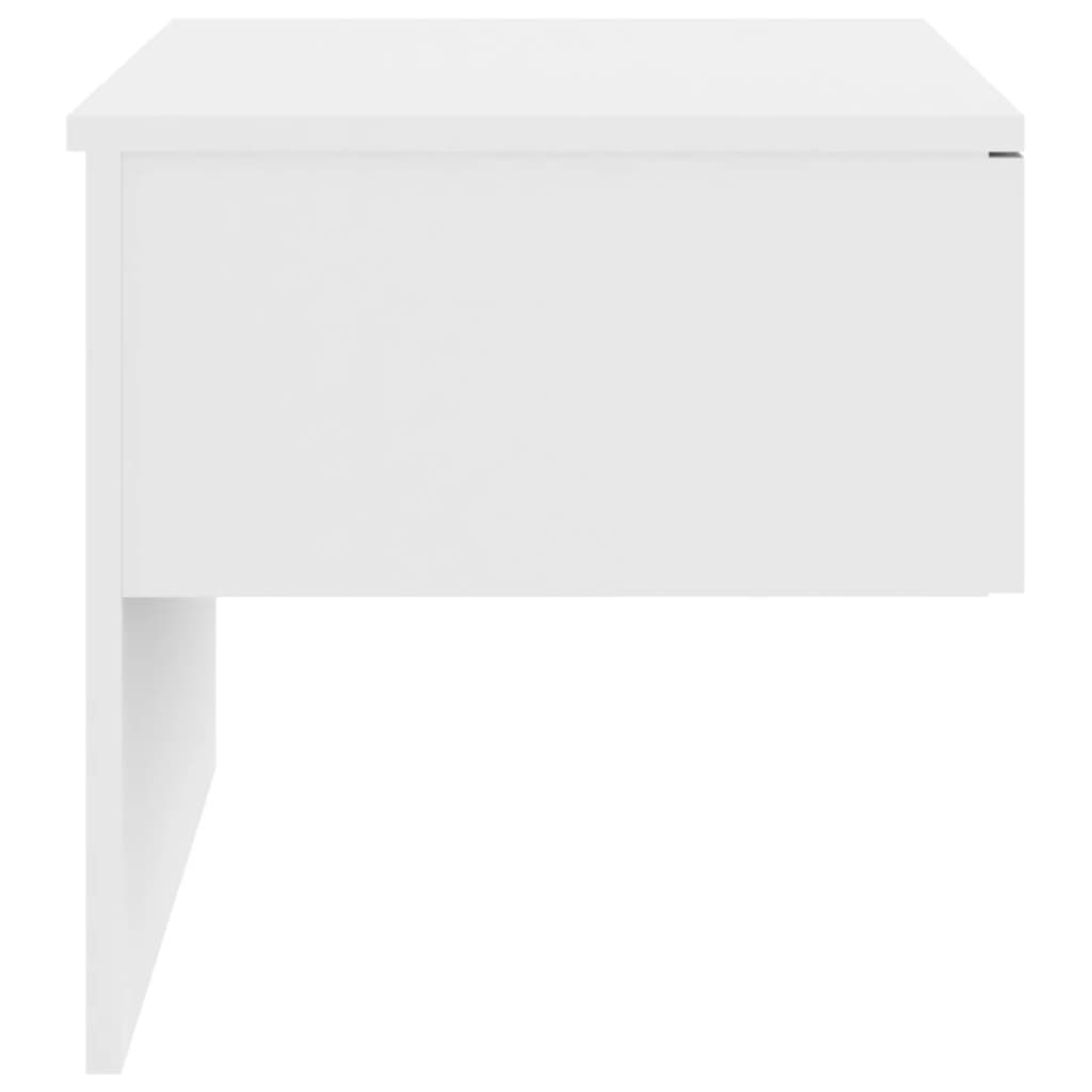 Tables de chevet murales 2 pcs Blanc brillant - XIOS
