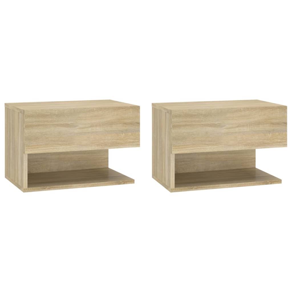 Tables de chevet murales 2 pcs Chêne sonoma - XIOS