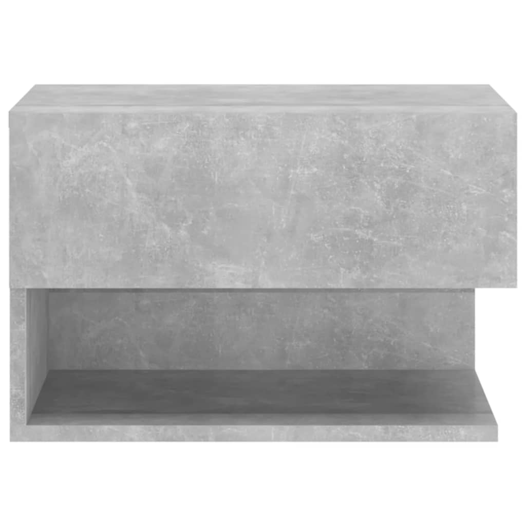 Tables de chevet murales 2 pcs Gris béton - XIOS
