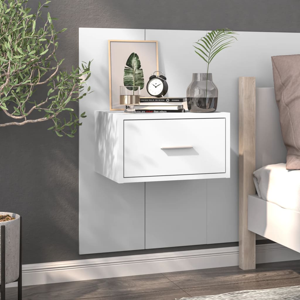 Tables de chevet murales 2 pcs Blanc - XIOS