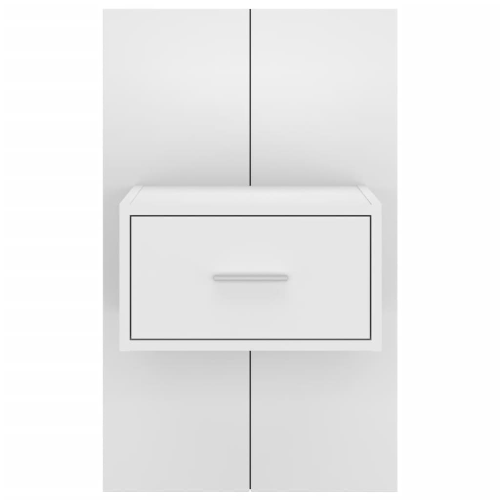 Tables de chevet murales 2 pcs Blanc - XIOS