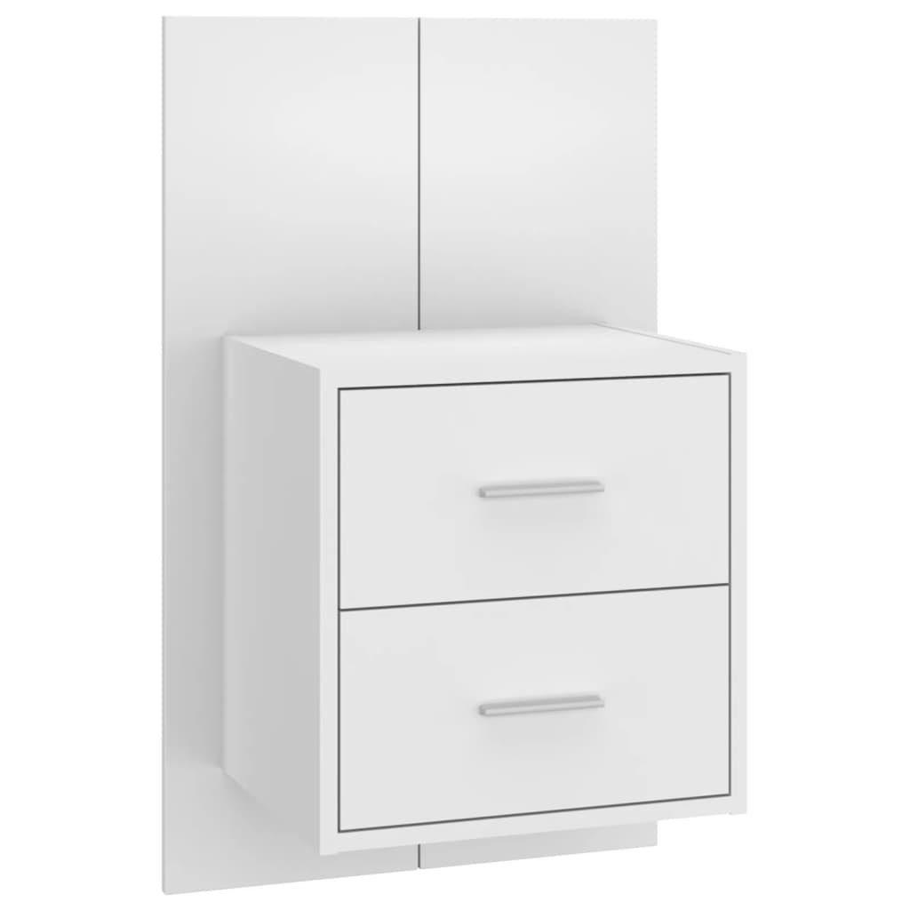 Tables de chevet murales 2 pcs Blanc - XIOS