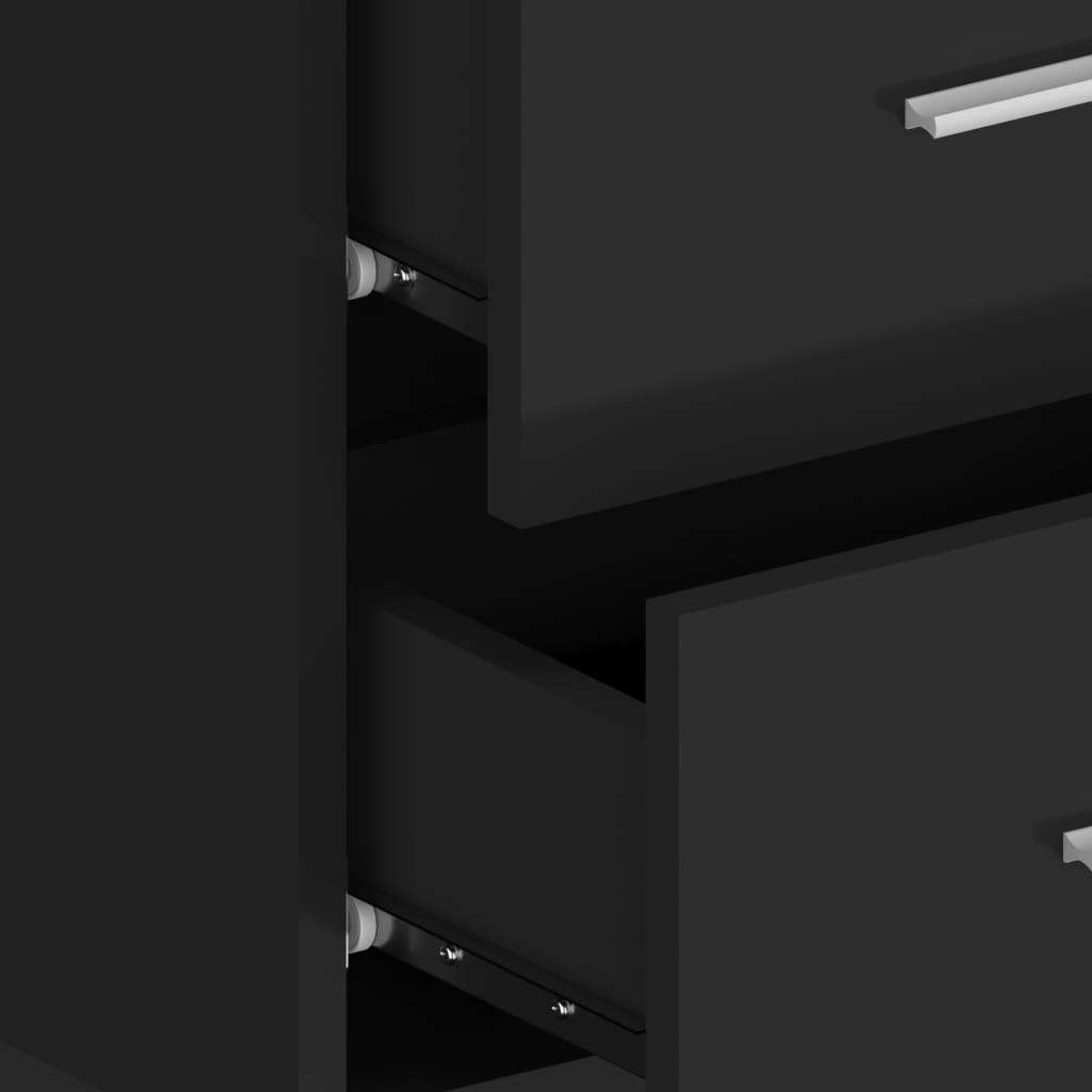 Table de chevet murale Noir - XIOS