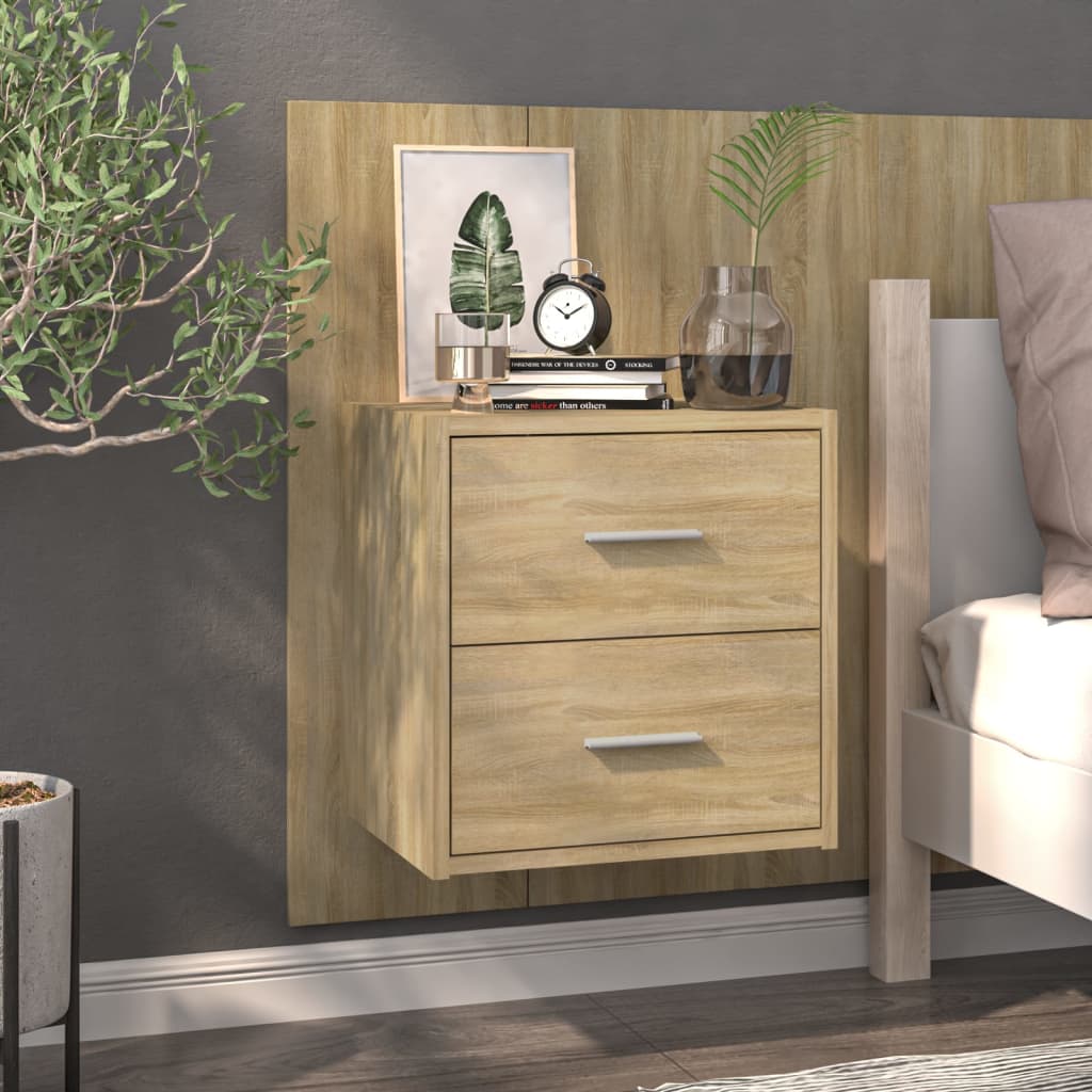 Tables de chevet murales 2 pcs Chêne sonoma - XIOS