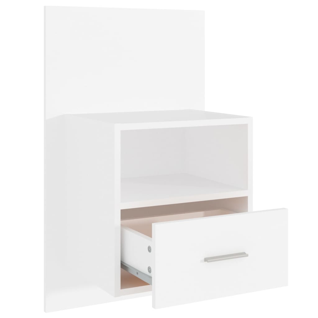 Tables de chevet murales 2 pcs Blanc - XIOS