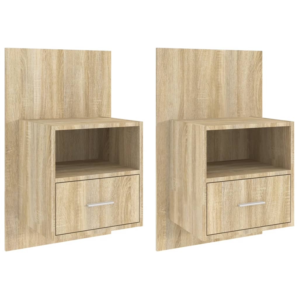Tables de chevet murales 2 pcs Chêne sonoma - XIOS