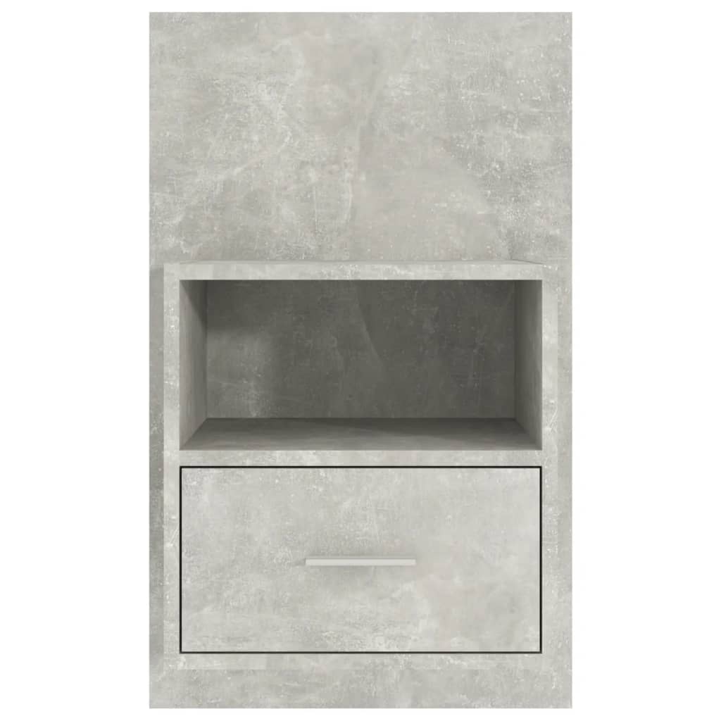 Tables de chevet murales 2 pcs Gris béton - XIOS