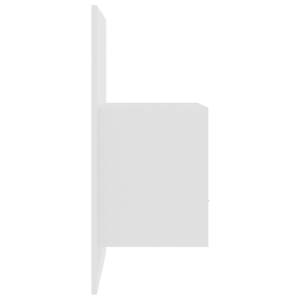 Table de chevet murale Blanc brillant - XIOS