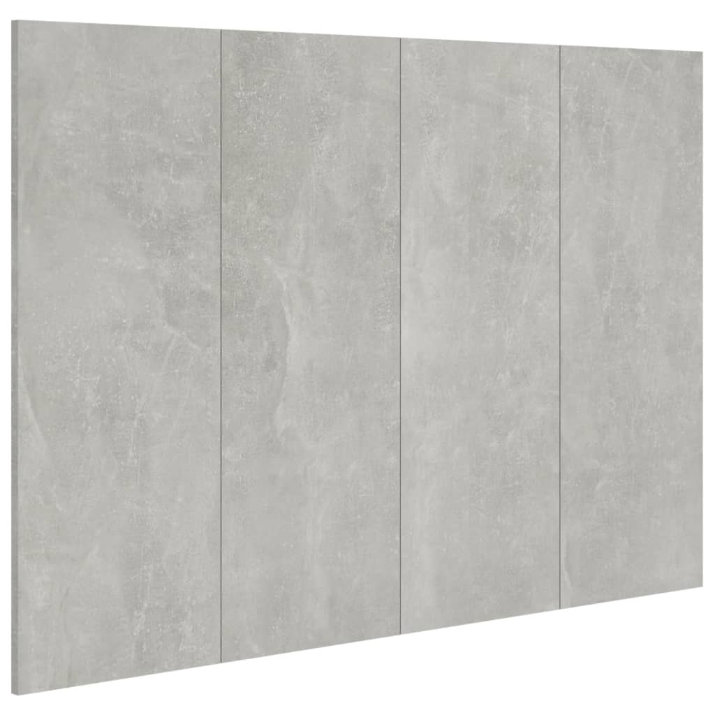 Tête de lit Gris béton 120x1,5x80 cm Bois d'ingénierie - XIOS