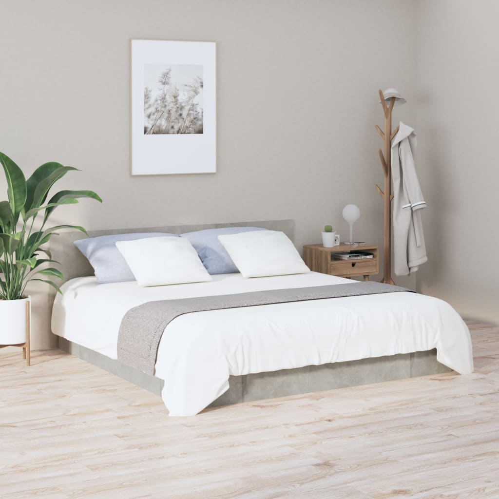 Tête de lit Gris béton 200x1,5x80 cm Bois d'ingénierie - XIOS