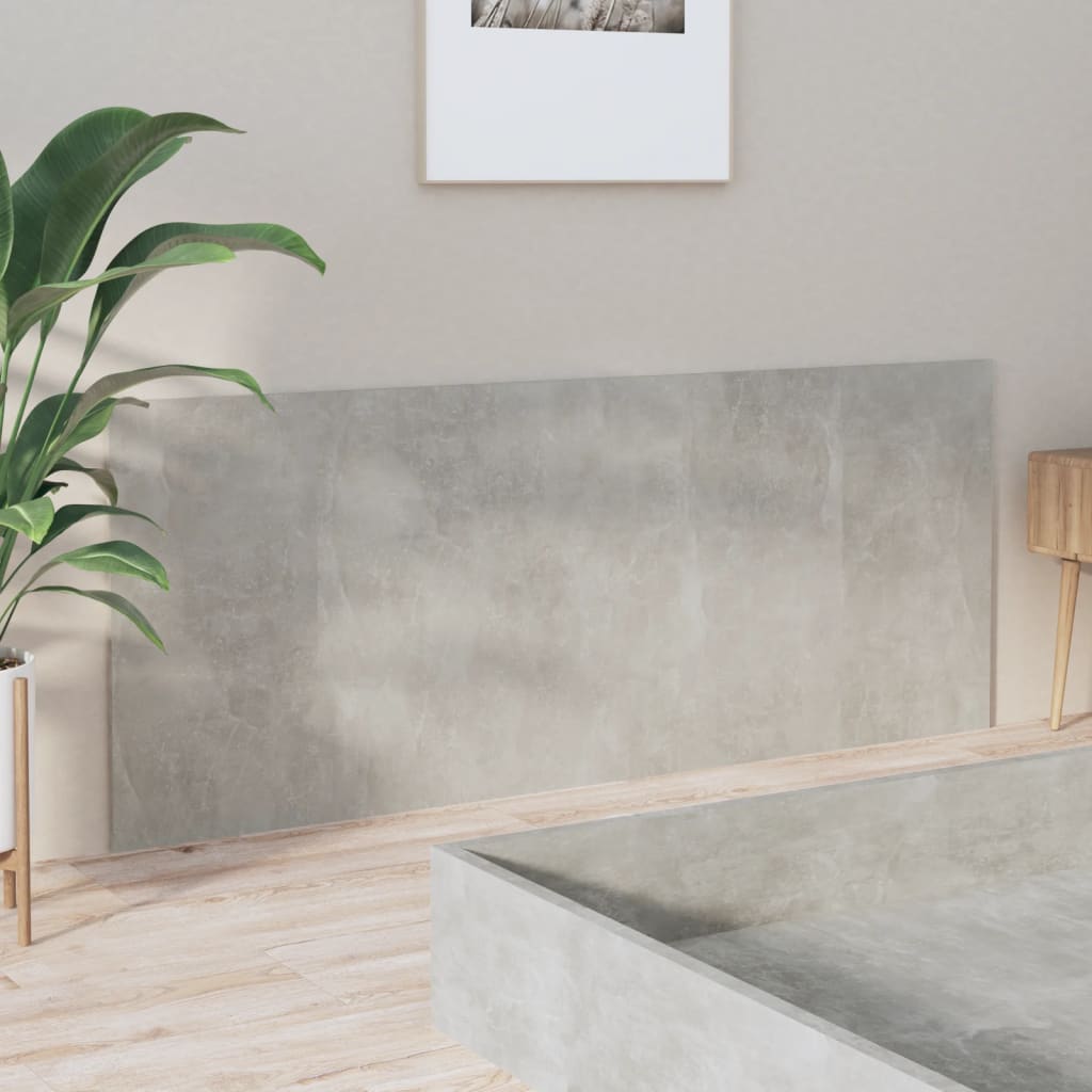 Tête de lit Gris béton 200x1,5x80 cm Bois d'ingénierie - XIOS
