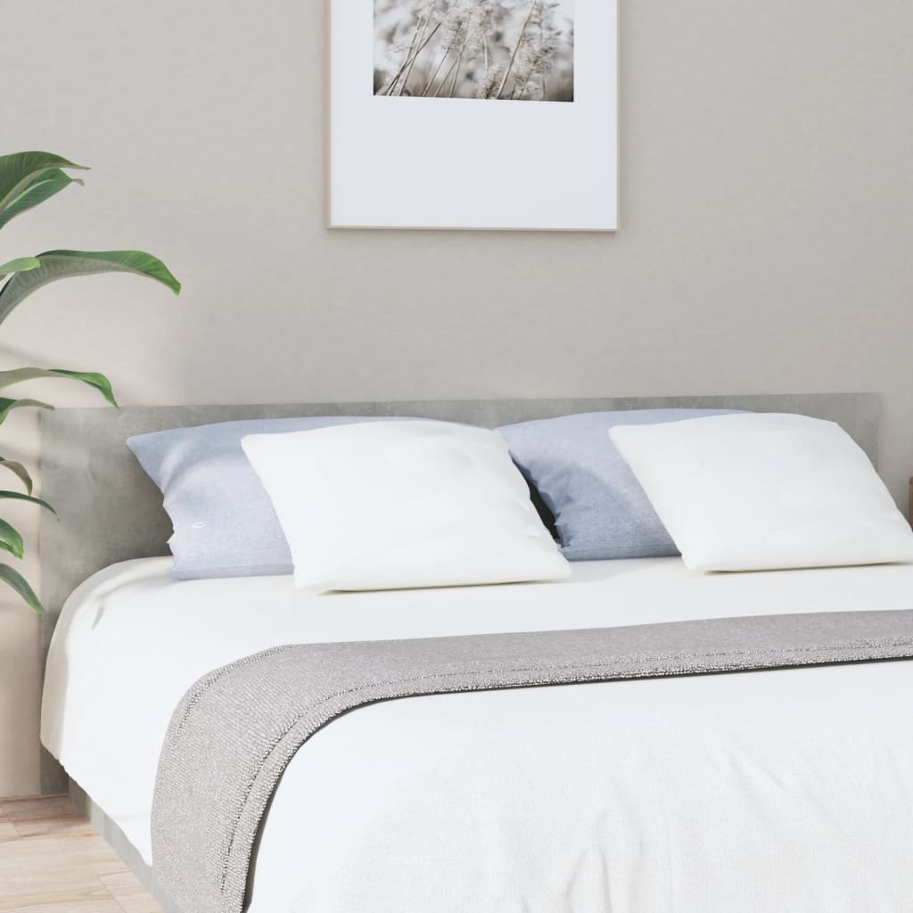 Tête de lit Gris béton 200x1,5x80 cm Bois d'ingénierie - XIOS