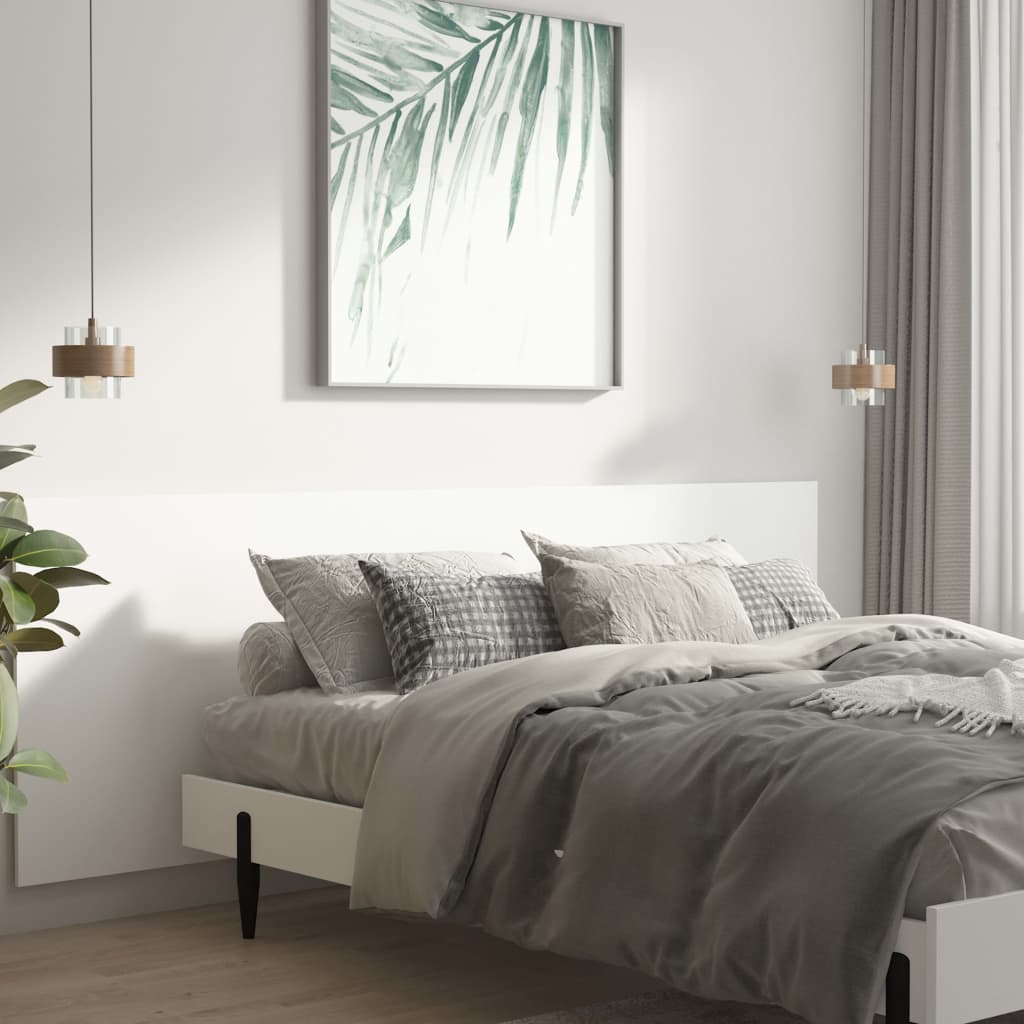 Tête de lit murale Blanc 240x1,5x80 cm Bois d'ingénierie - XIOS