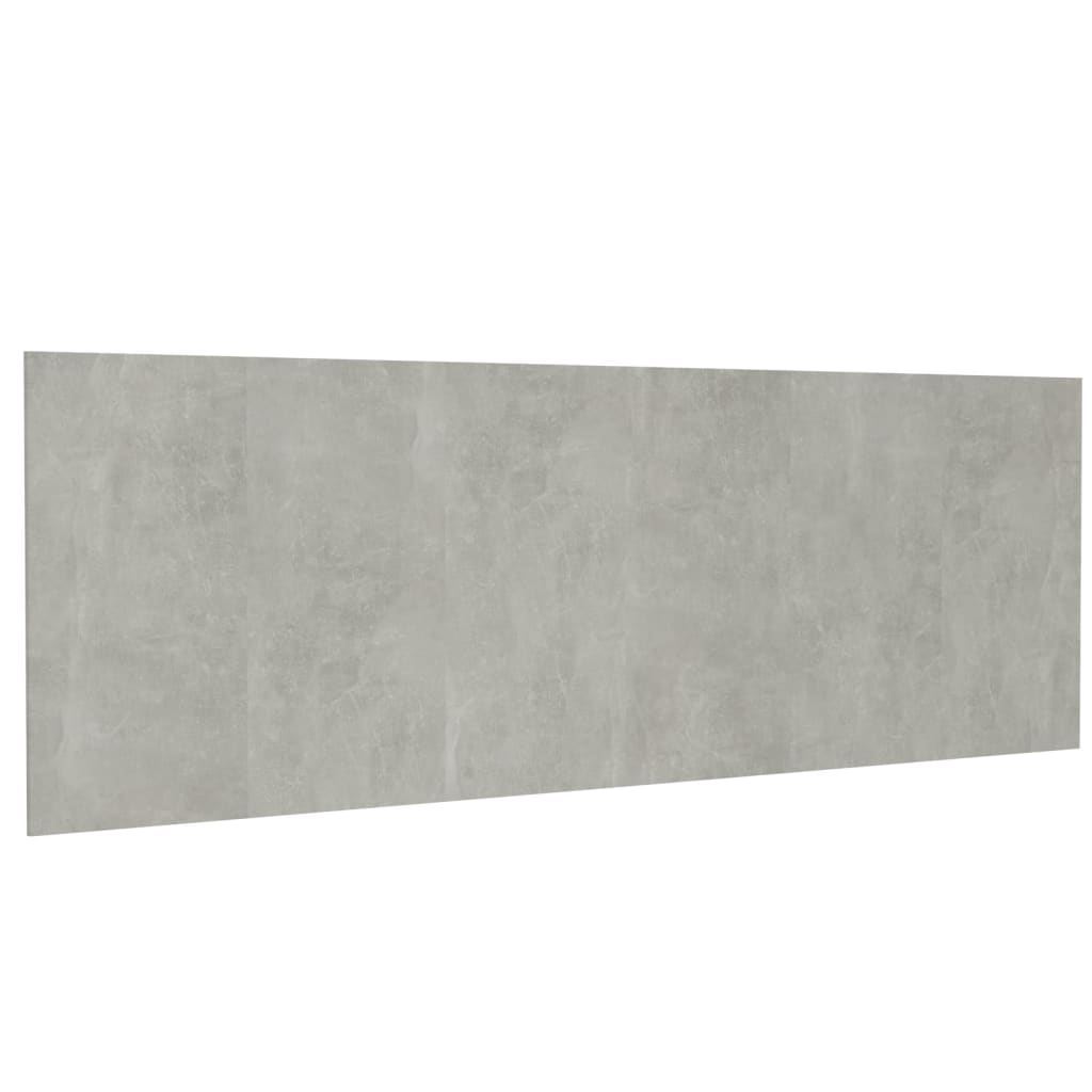 Tête de lit murale Gris béton 240x1,5x80 cm Bois d'ingénierie - XIOS