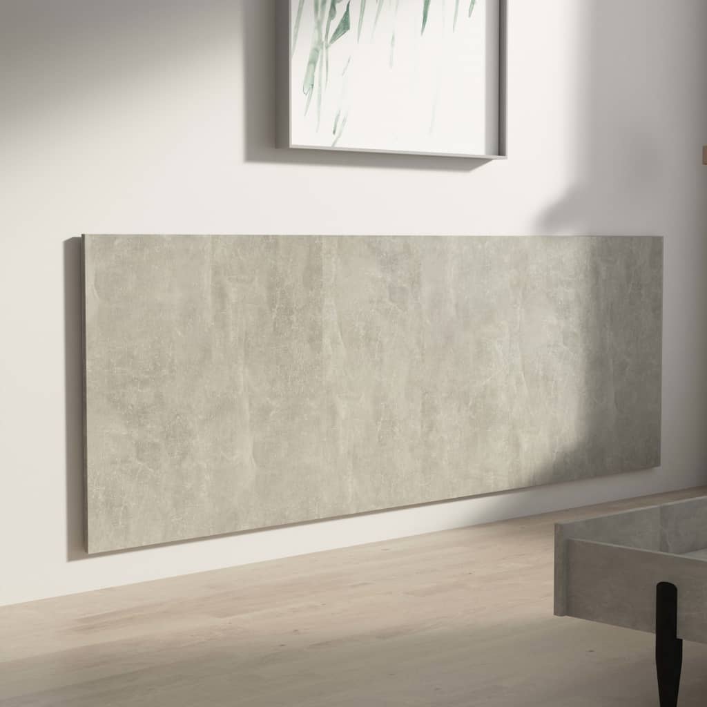 Tête de lit murale Gris béton 240x1,5x80 cm Bois d'ingénierie - XIOS