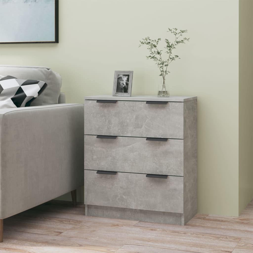 Buffet Gris béton 60x30x70 cm Bois d'ingénierie - XIOS