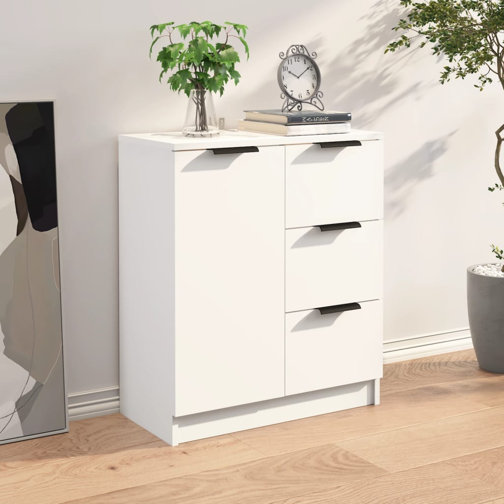 Buffet Blanc 60x30x70 cm Bois d'ingénierie - XIOS