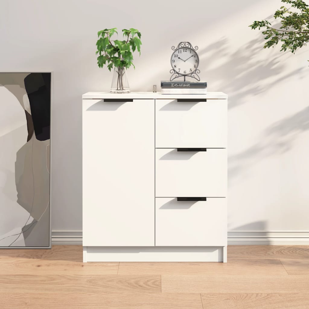 Buffet Blanc 60x30x70 cm Bois d'ingénierie - XIOS