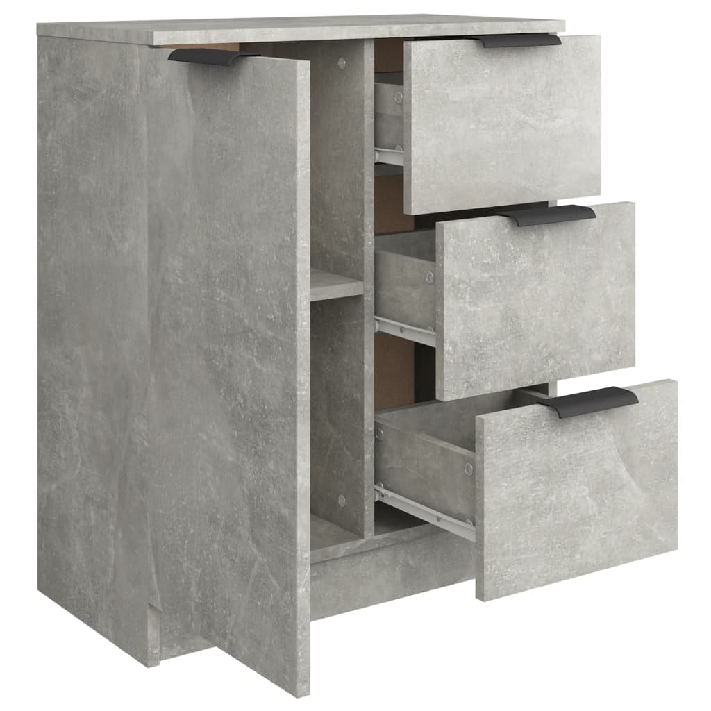 Buffet Gris béton 60x30x70 cm Bois d'ingénierie - XIOS