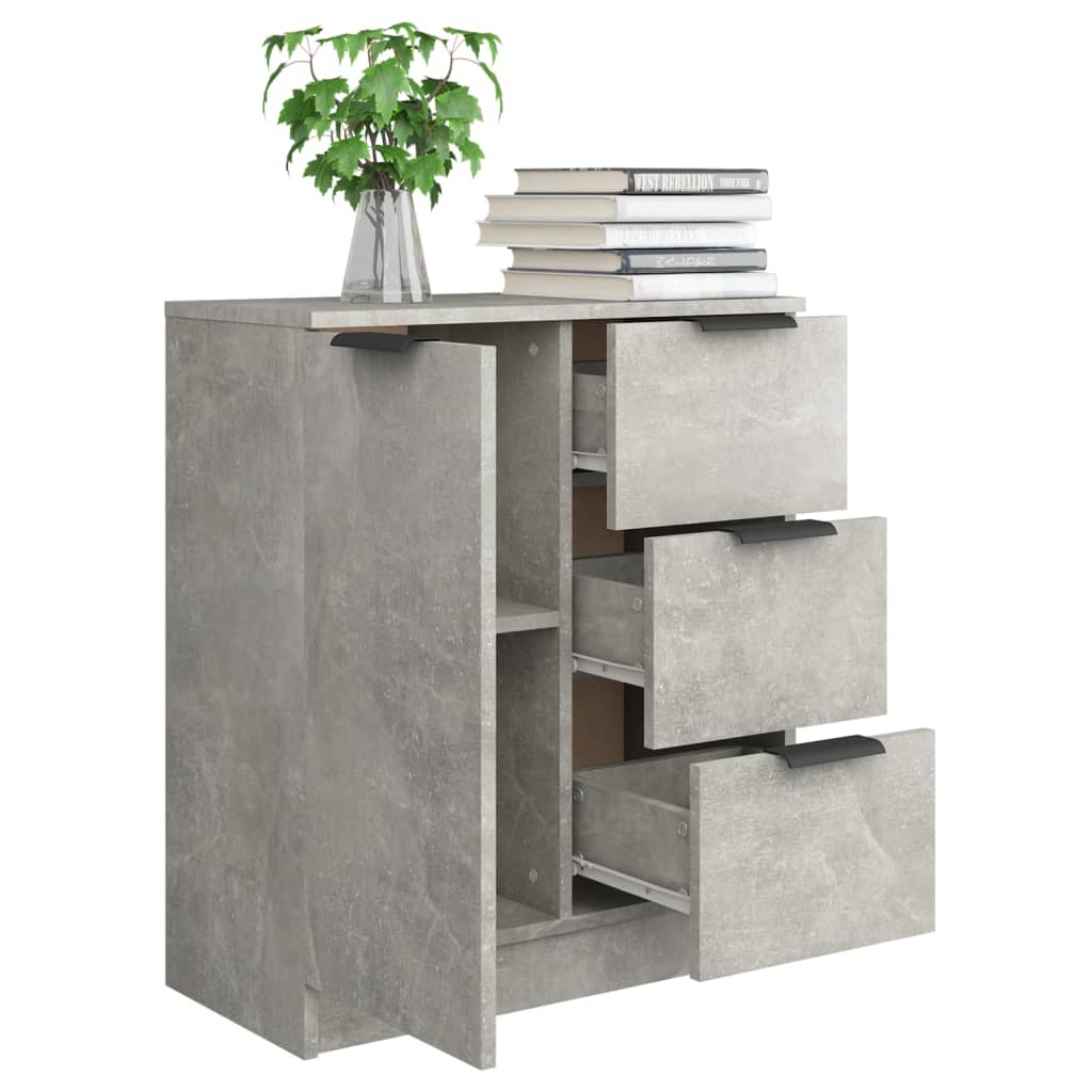 Buffet Gris béton 60x30x70 cm Bois d'ingénierie - XIOS