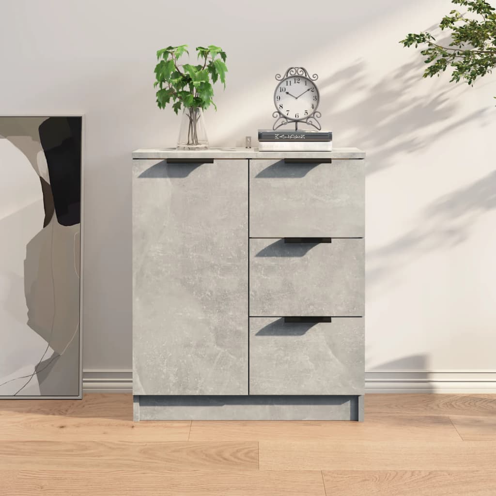 Buffet Gris béton 60x30x70 cm Bois d'ingénierie - XIOS