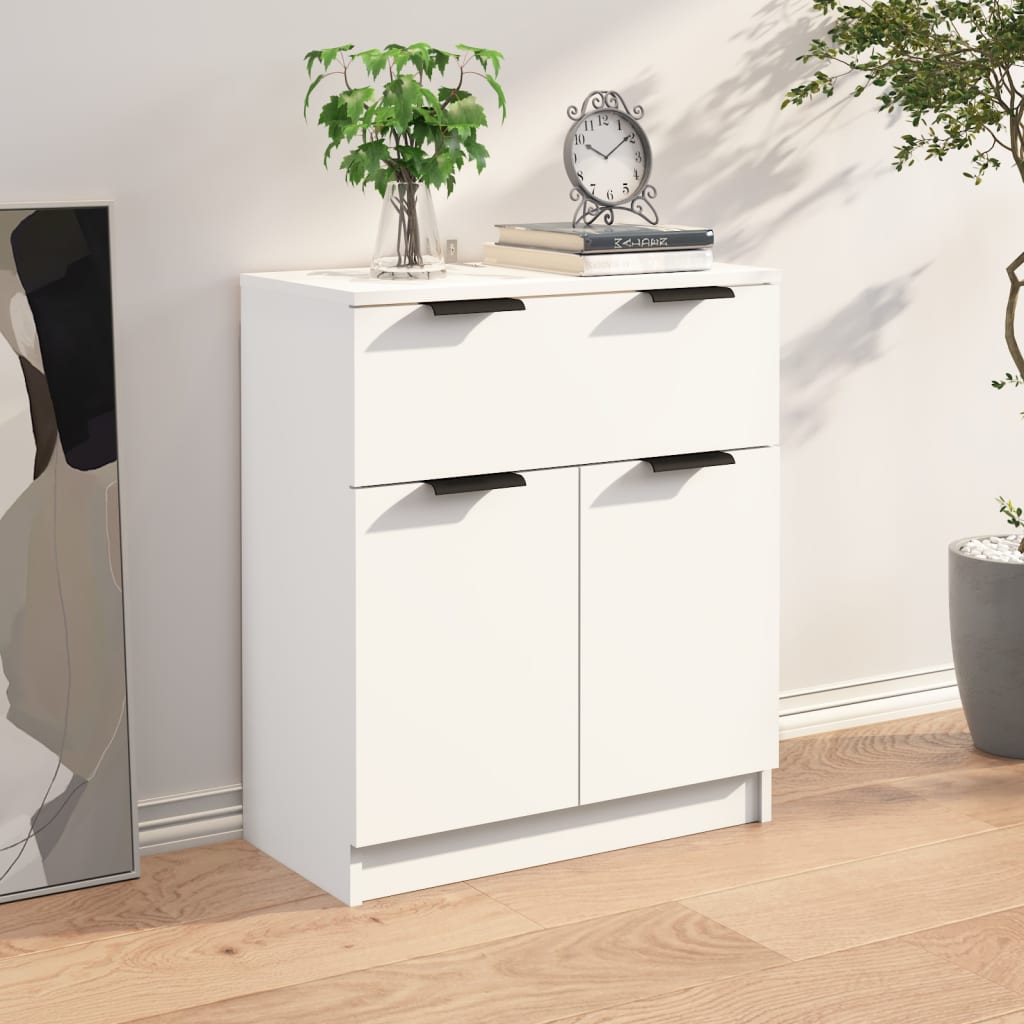 Buffet Blanc 60x30x70 cm Bois d'ingénierie - XIOS