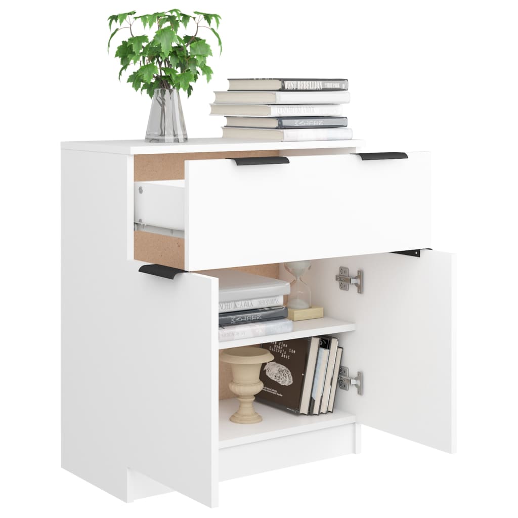 Buffet Blanc 60x30x70 cm Bois d'ingénierie - XIOS