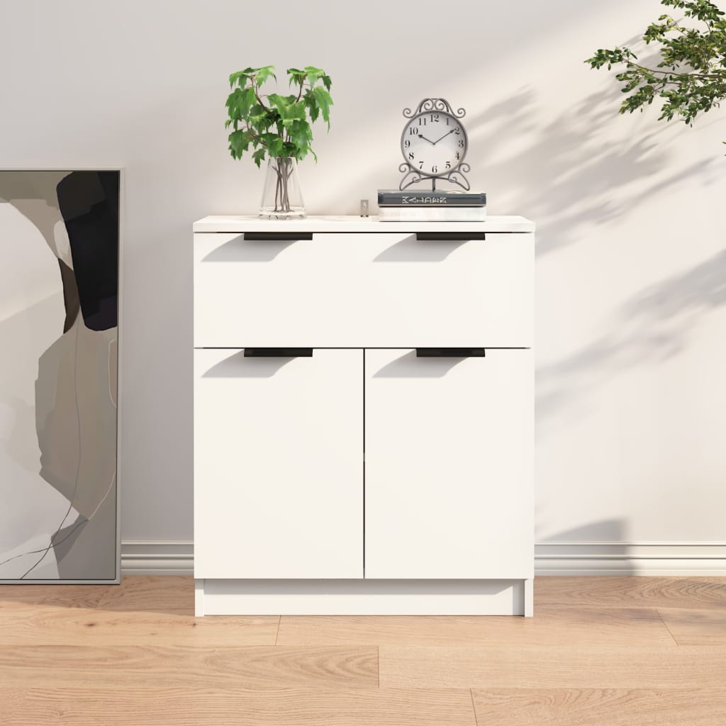 Buffet Blanc 60x30x70 cm Bois d'ingénierie - XIOS