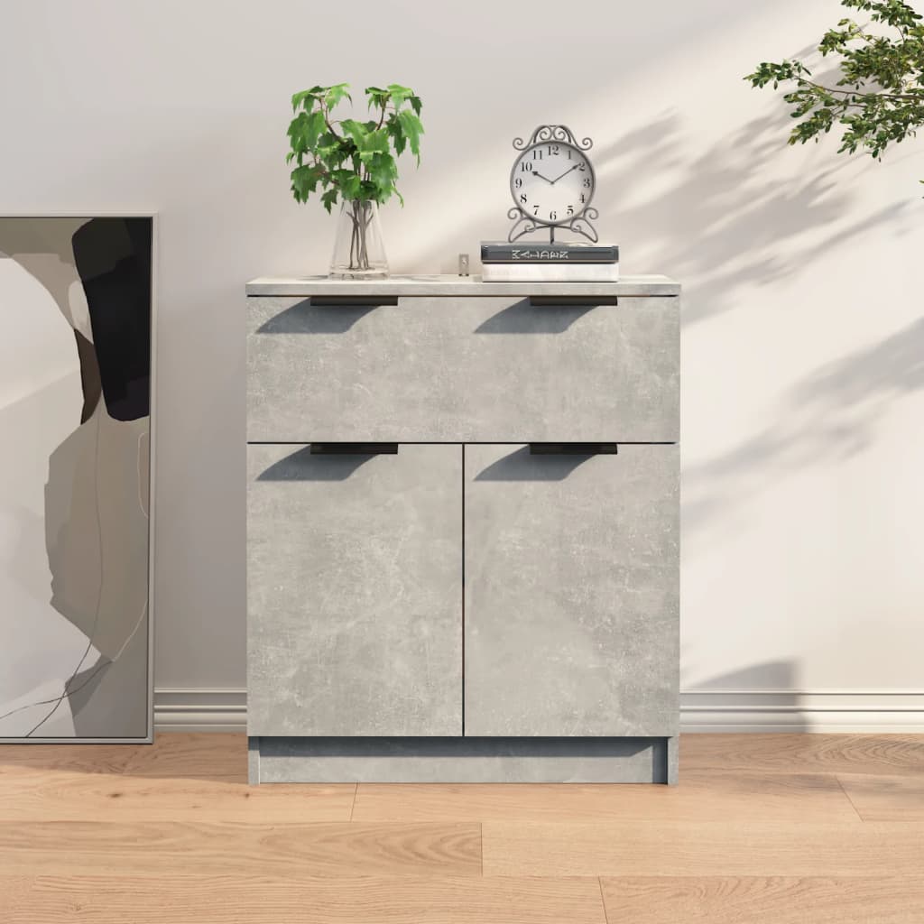 Buffet Gris béton 60x30x70 cm Bois d'ingénierie - XIOS
