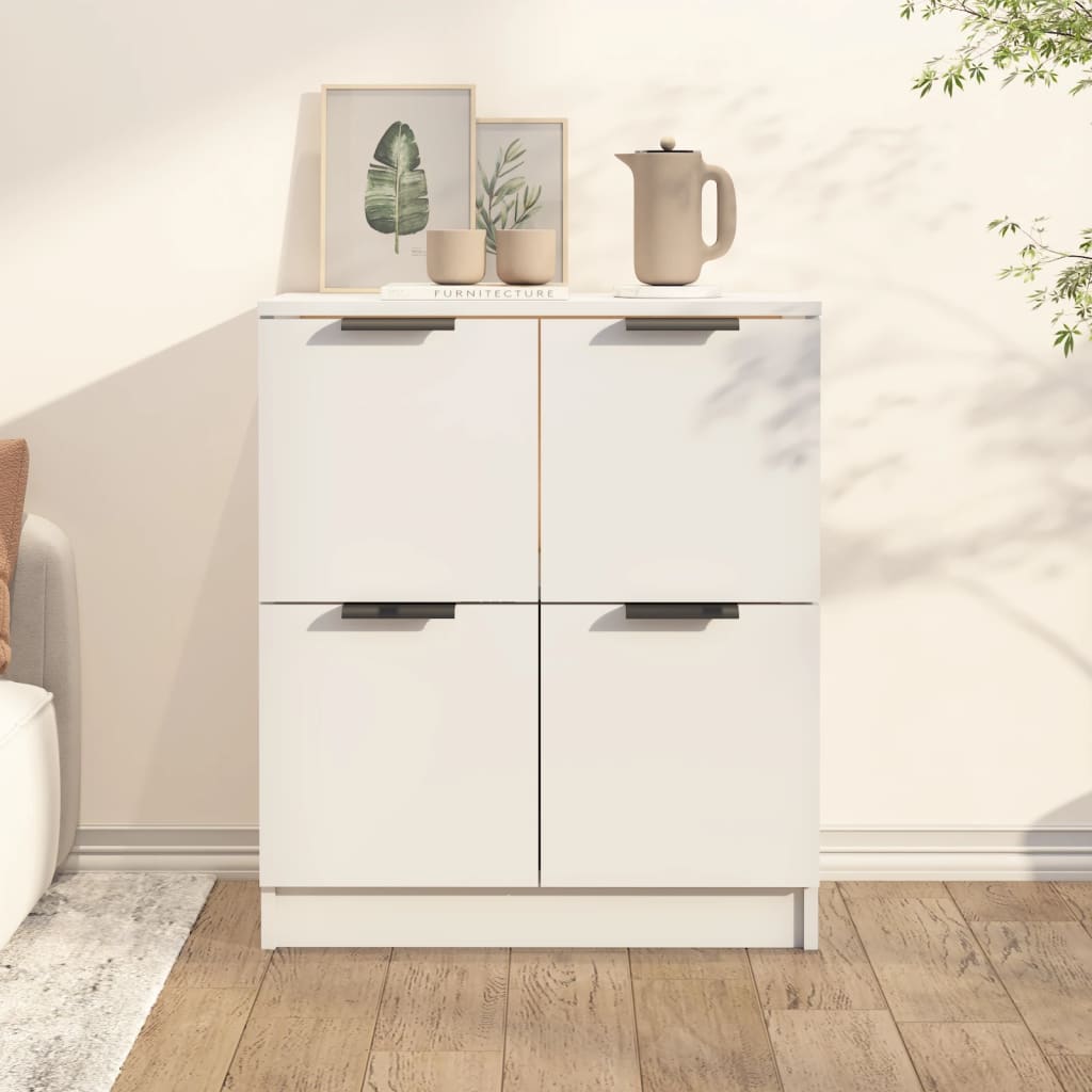 Buffet Blanc 60x30x70 cm Bois d'ingénierie - XIOS