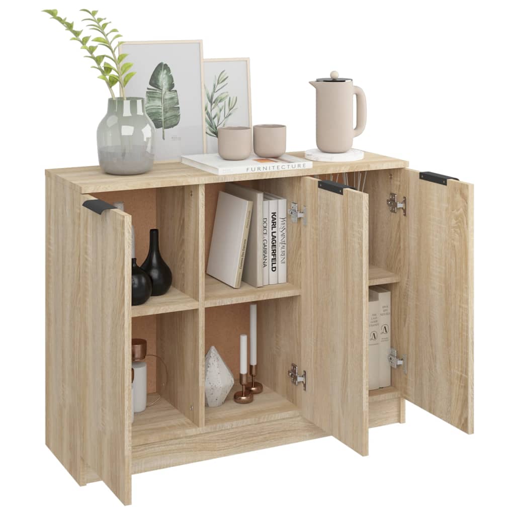 Buffet Chêne sonoma 90,5x30x70 cm Bois d'ingénierie - XIOS