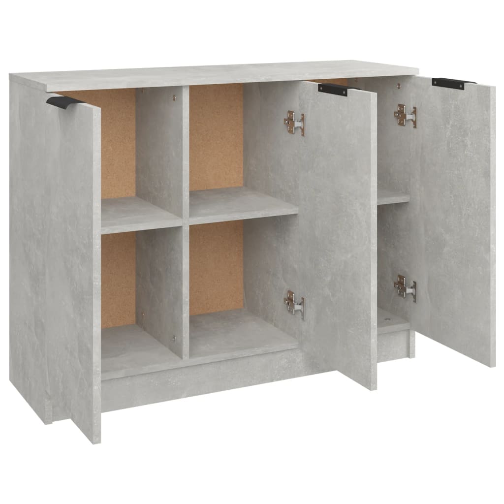 Buffet Gris béton 90,5x30x70 cm Bois d'ingénierie - XIOS