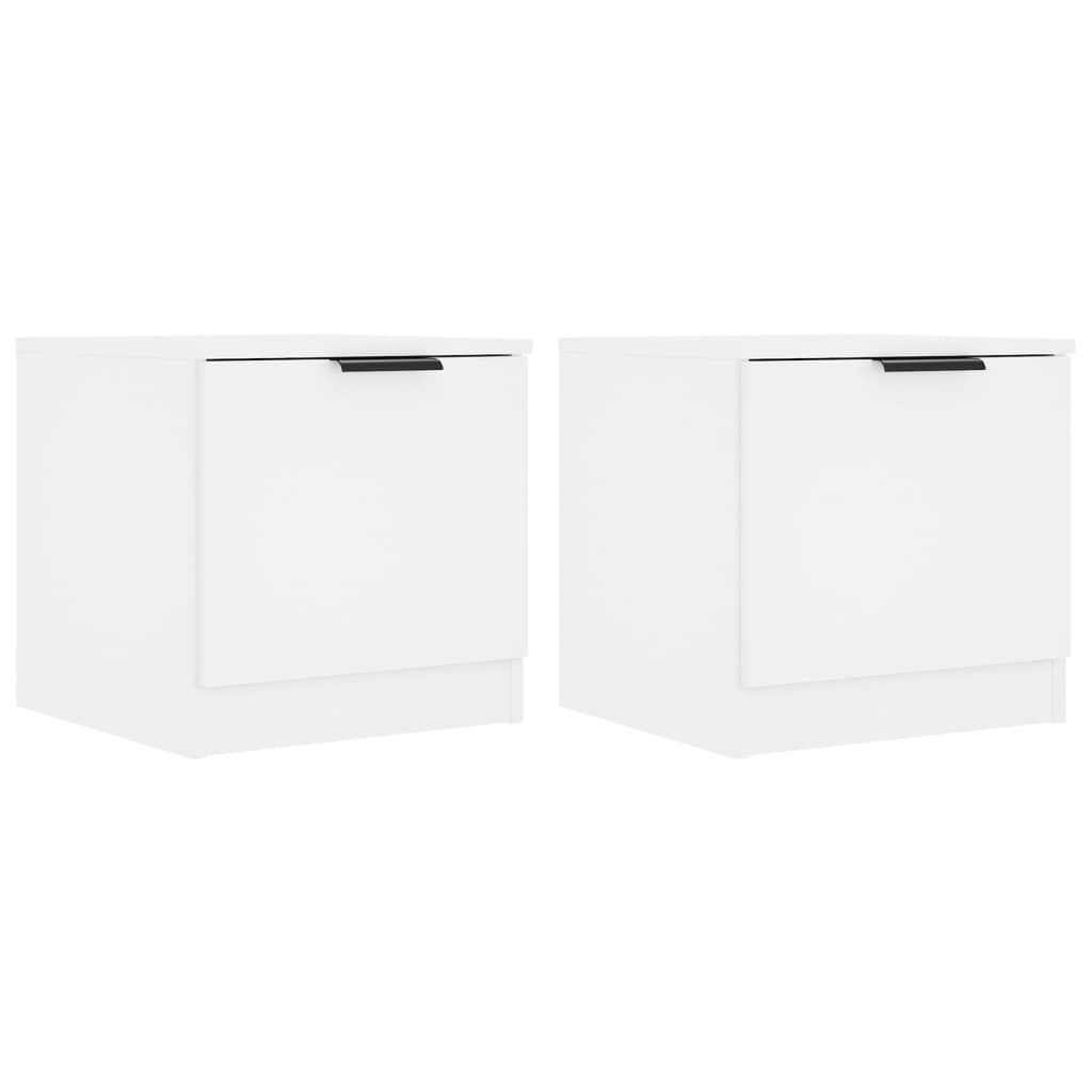 Tables de chevet 2 pcs Blanc 40x39x40 cm - XIOS