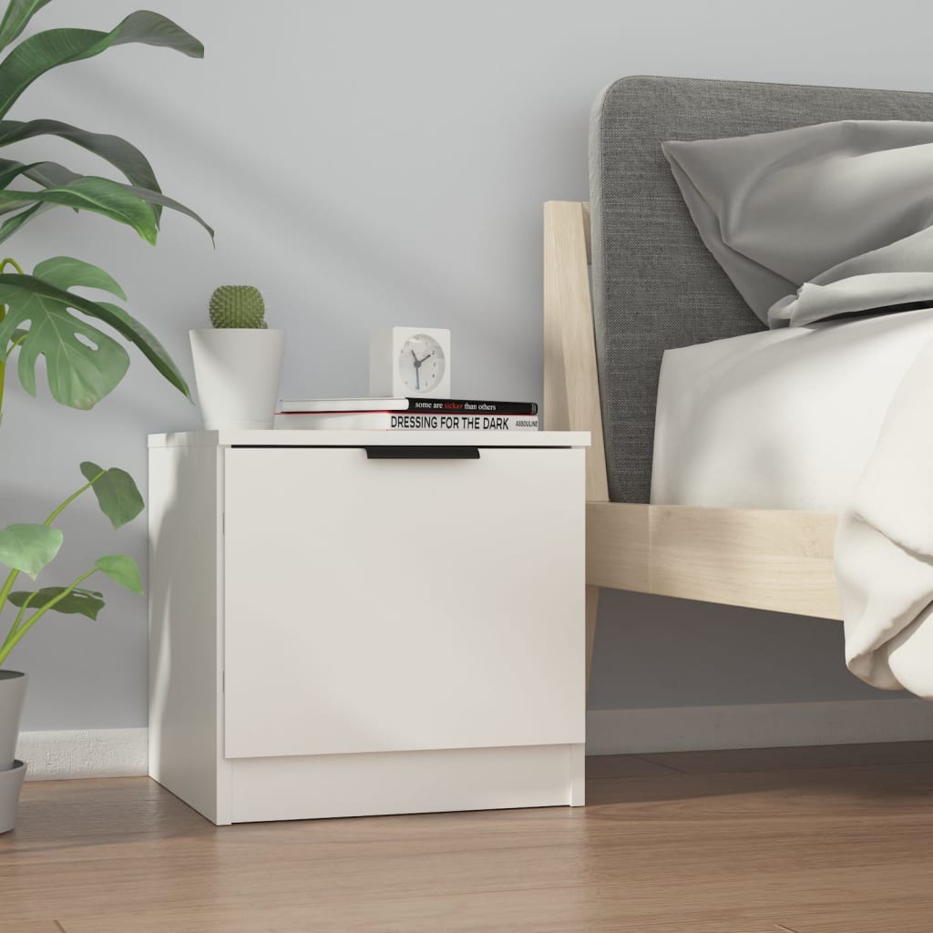 Tables de chevet 2 pcs Blanc 40x39x40 cm - XIOS