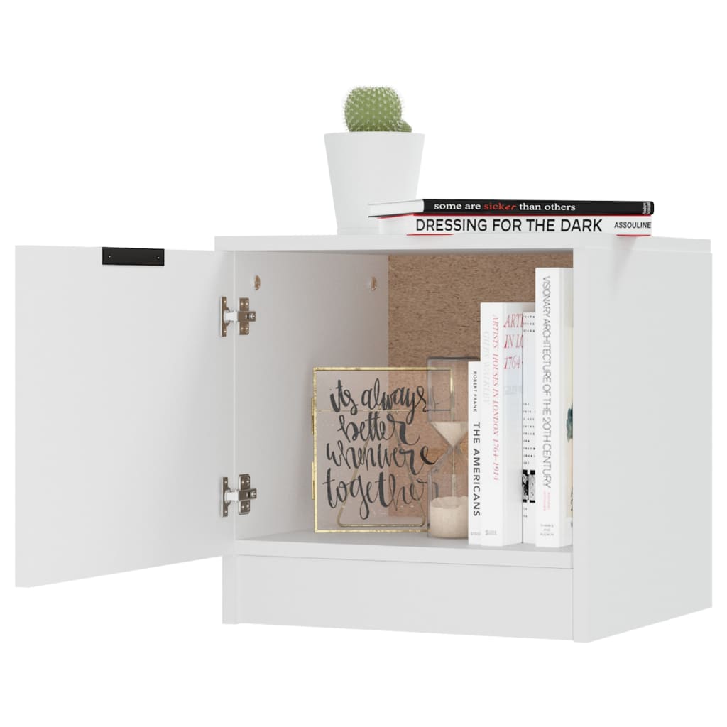 Tables de chevet 2 pcs Blanc 40x39x40 cm - XIOS