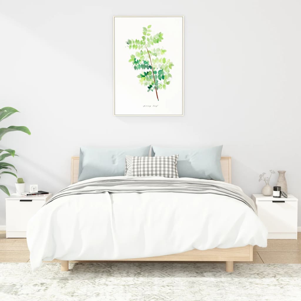 Tables de chevet 2 pcs Blanc 40x39x40 cm - XIOS