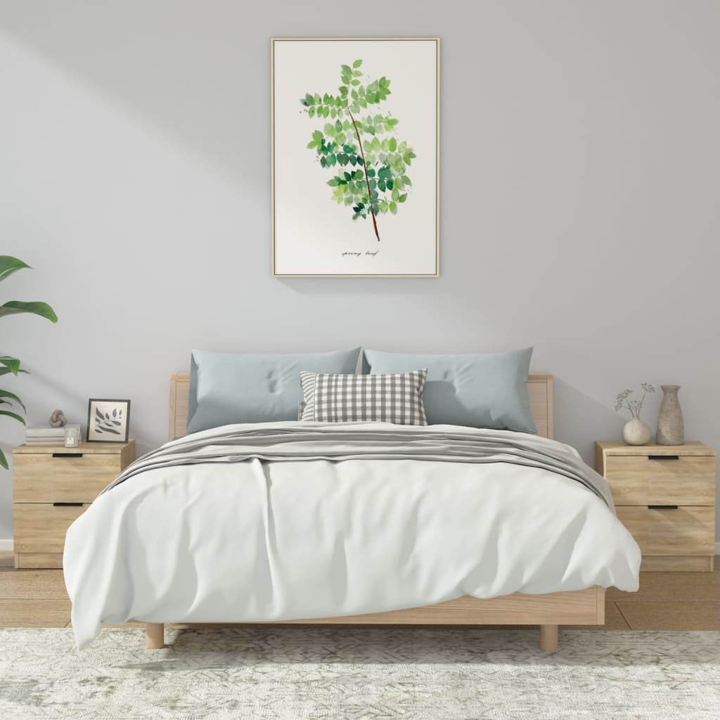 Tables de chevet 2 pcs Chêne Sonoma Bois d'ingénierie - XIOS